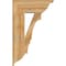 Ekena Millwork Balboa Traditional Rough Sawn Bracket, Western Red Cedar, 6"W x 20"D x 32"H BKT06X20X32BOA01RWR - alternate 2